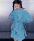 Drawstring Volume Mini Dress